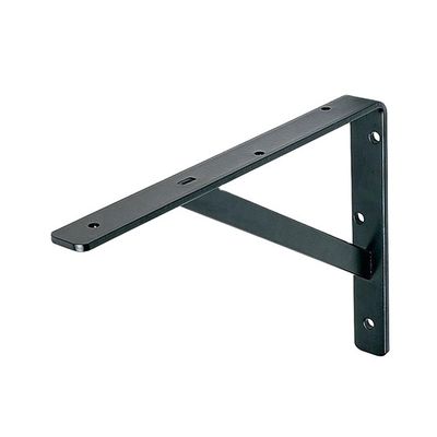 Zwart houten plankbeugelpatroon met aangepaste eenzijdige beugel en structuur