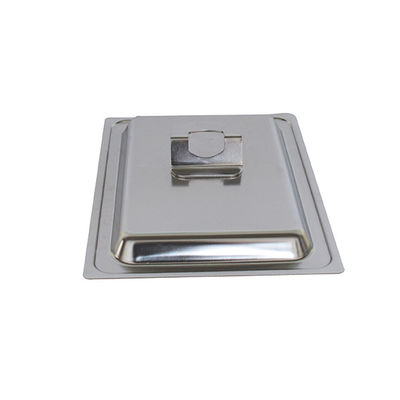 Cold Buffet Tray Display Tray met deksel Nickel Plated Custom roestvrij staal voedsel