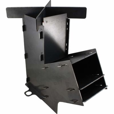 Ondersteuningsartikelen Functie Op maat gemaakt koolstofstaal Houten brandende raketkachel Pocket Rocket Deluxe Stove Kit