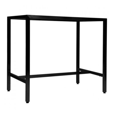 Gepersonaliseerd meubelbeen metalen staaf tafelbasis frame met verstelbare en zwarte afwerking