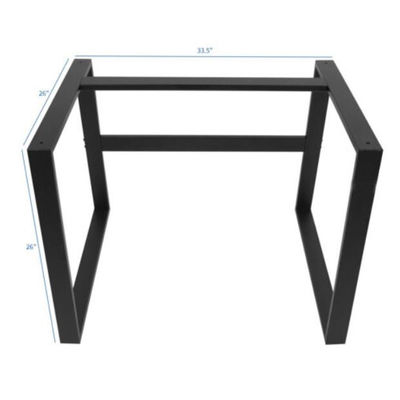 Gepersonaliseerd meubelbeen metalen staaf tafelbasis frame met verstelbare en zwarte afwerking