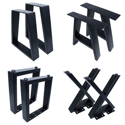 Gepersonaliseerde kleuren van roestvrij staal van bewerkte ijzeren tafelbenen voor conferentietafel metalen basis
