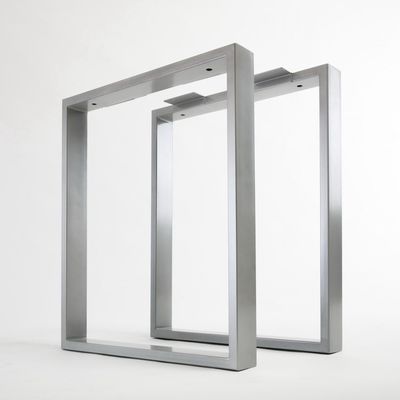 Hotelontwerp Tafelondersteuning van roestvrij staal met aluminium driehoekige beugelstructuur