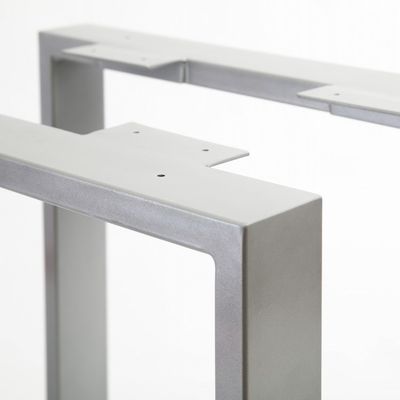 Hotelontwerp Tafelondersteuning van roestvrij staal met aluminium driehoekige beugelstructuur