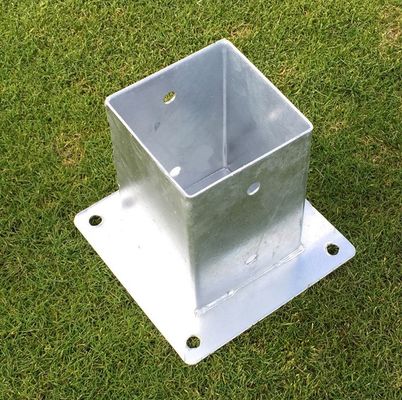 Tweede operatie: op maat gemaakte metalen beugels paalanker voor houten palen
