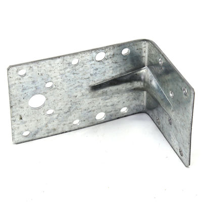 Gepersonaliseerd logo 2.0mm metaal stempende onderdelen Versterkte hoek beugel houten connector