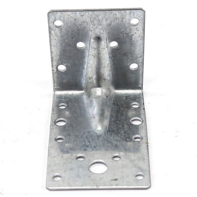 Gepersonaliseerd logo 2.0mm metaal stempende onderdelen Versterkte hoek beugel houten connector