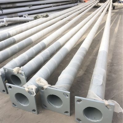 Snijproces Dubbelarm Y-vorm Led Street Light Pole met en eenzijdige beugel