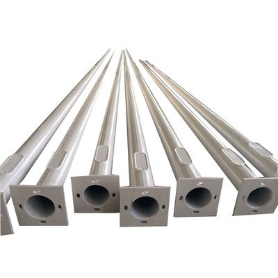 Snijproces Dubbelarm Y-vorm Led Street Light Pole met en eenzijdige beugel