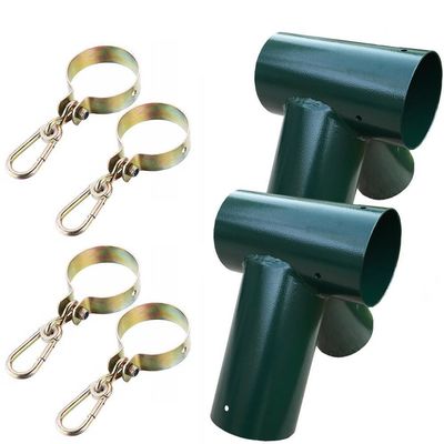 Gepersonaliseerde logo pijp swing set frame fitting hanger voor centrum speeltuin hardware