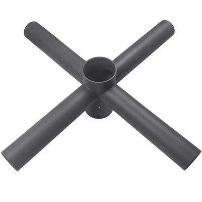 Eenzijdige beugel Lichte paal Arm Beugel Quad Spoke 3" Tenon Adapter Fitting 3-10mm Dikte