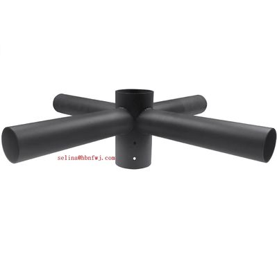Eenzijdige beugel Lichte paal Arm Beugel Quad Spoke 3" Tenon Adapter Fitting 3-10mm Dikte