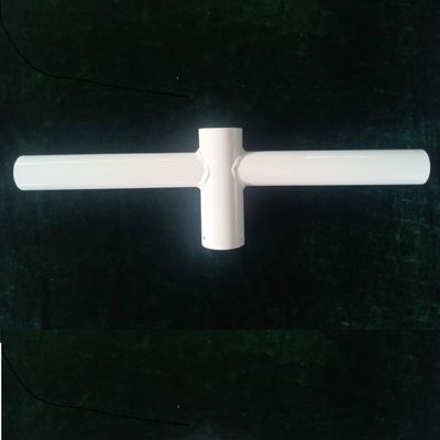 In-house inspectie 2 LIGHT ROND POLE ARM 180D MOUNT met Slipfitter en Trunion