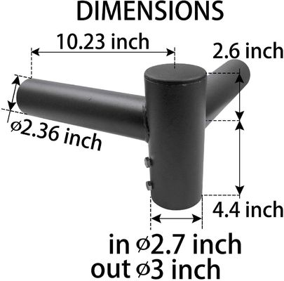 90° Twin Spoke Pole Top Mount Bracket met eenzijdige structuur en elke kleur