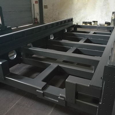 Gepersonaliseerde zware lasverwerking Grote mechanische metalen beugel frame structuur