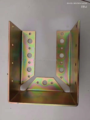 ISO9001 2008 Certificaat Niet-standaard gele zinkgeplatte houten connector Joist Hanger