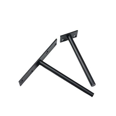 Zwart houten plankbeugelpatroon met aangepaste eenzijdige beugel en structuur