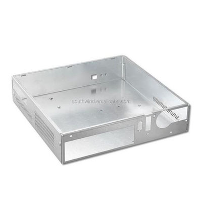 Laser snijden en buigen proces Aluminium metalen doos omhulsel voor op maat gemaakte behoeften