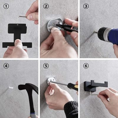 Handdoekenhouders Badkamer Hardware Set 4 stukken Dikte 2-5mm Certificaat ISO9001 2015
