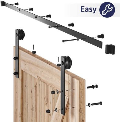 Gepersonaliseerde kleur 6.6 FT Heavy Duty Robust Sliding Barn Door Hardware Kit voor industrie