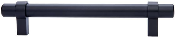 6.63 inch roestvrij staal rechte staaf kast Handle 5 inch gat midden vlak zwart