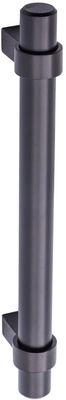 6.63 inch roestvrij staal rechte staaf kast Handle 5 inch gat midden vlak zwart