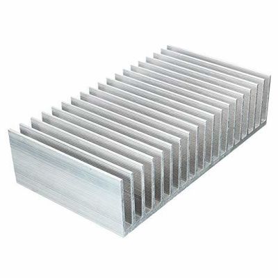 Niet-standaard Custom 6063 geanodiseerde behuizing Aluminium extrusie-warmtebak met nikkelplating