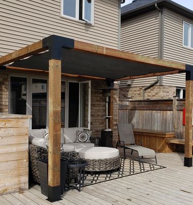 Industrie 3 Way Steel Arm Pergola Hoekbeugel voor 4x4 Houten Palen ISO9001 2015 Gecertificeerd