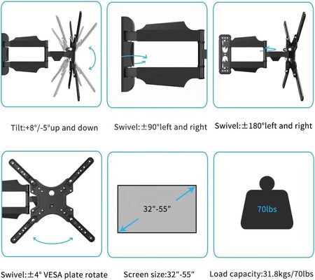 Gepersonaliseerde kleuraanpassbare tv-stand voor professionele toepassingen in de industrie