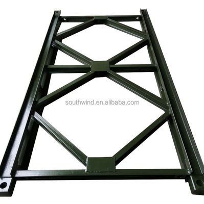 Op maat gemaakte staalbrugcomponent Verticaal frame truss voor huisbouw
