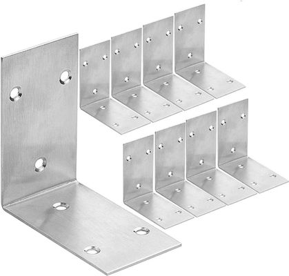 Op maat gepolijste metalen aluminium wandbevestigingsbeugel met boorproces