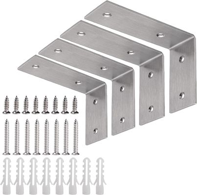 Op maat gepolijste metalen aluminium wandbevestigingsbeugel met boorproces