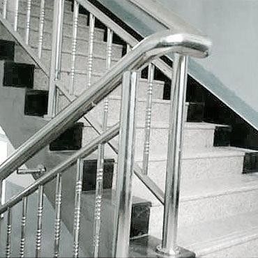 Custom roestvrij staal zijkant montage glazen plank buis handrail pijp muur beugel voor voordeel