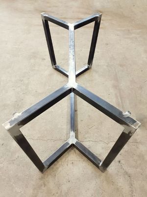 Op maat gemaakt Trestle Pedestal Style Table Tubing Metal Base met Steel Tube Duurzaamheid