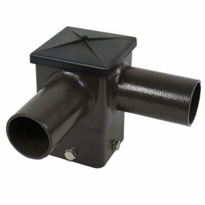 Duurzaam gietijzeren standaard voor 5 inch vierkante palen aangepast 90 graden tenon adapter