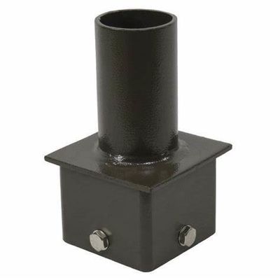 Duurzaam gietijzeren standaard voor 5 inch vierkante palen aangepast 90 graden tenon adapter