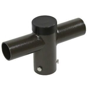 Duurzaam gietijzeren standaard voor 5 inch vierkante palen aangepast 90 graden tenon adapter