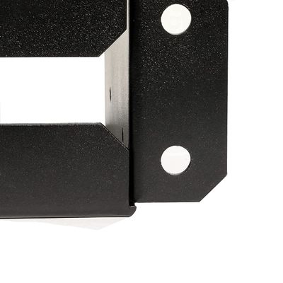 Metalen basisbeugel met krachtafdekking, op maat ontworpen buigproces, op maat zwart bekleed