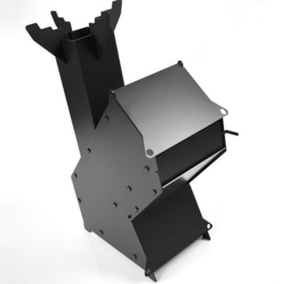 Multifunktioneel 290g Custom Heavy Duty Rocket Wood Burning Stove voor industriële doeleinden