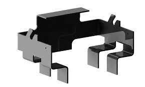 Geverfd aluminium plaat metaal zilver poedercoating fabricage deel aangepast logo