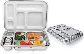Op maat gemaakte lunchbox van roestvrij staal met 5 compartimenten