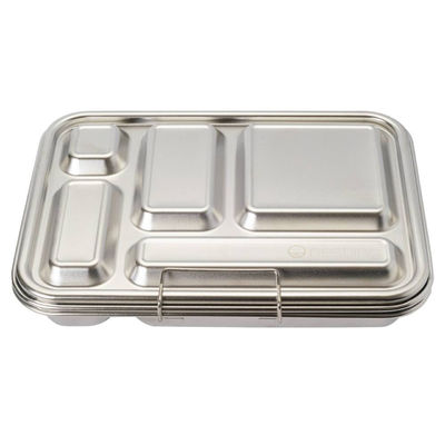 Op maat gemaakte lunchbox van roestvrij staal met 5 compartimenten