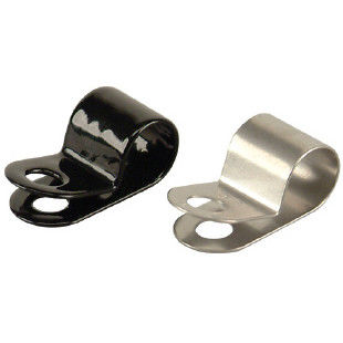 Op maat gemaakte staal natuurkleurige vierslippen stempel multi slide platte veer metalen clips