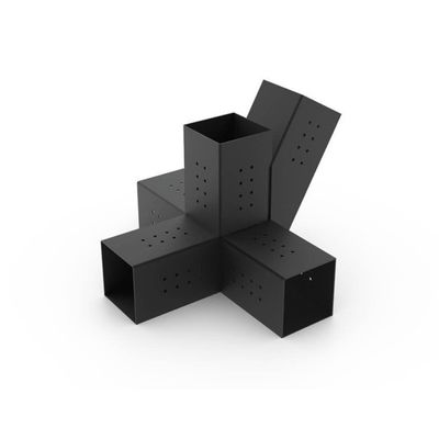 Staalbeugels Modulaire Pergola Beugels Boot voor aangepaste verhoogde houten stand Kit