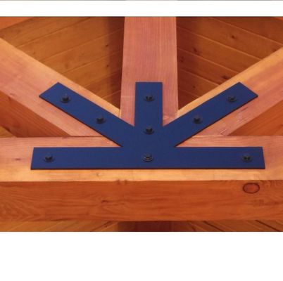 0.4-3 mm Dikte Op maat gemaakte houten connector Joist Hanger met poedercoating