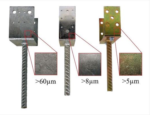 Op maat gemaakte stalen houten postconnector voor het stempelen van punch-buigfabrieken