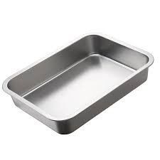 Aanpassing 304 roestvrij staal rechthoekig vierkante ovenbak met aluminium materiaal