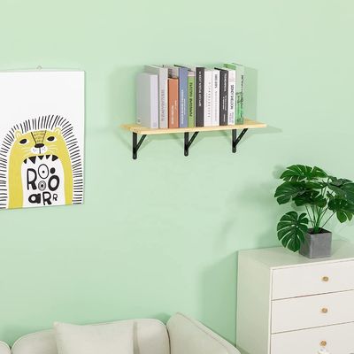 Op maat gemaakte roestvrijstalen driehoekige beugel boekenplank vast raam met verbruik